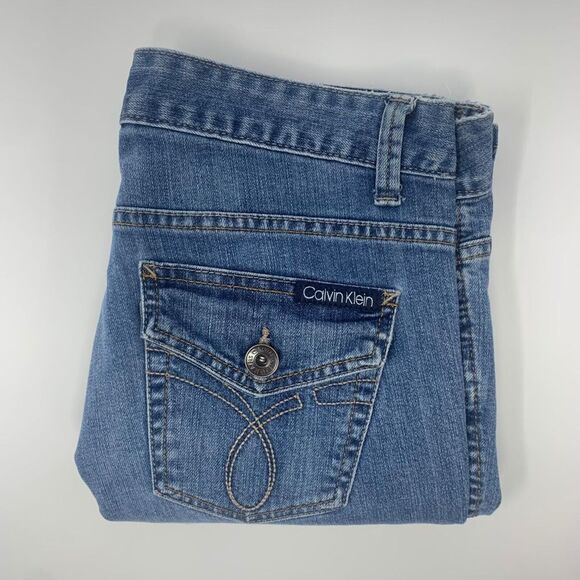 Calvin Klein Women's Jeans‎ Lean Boot Flap Pockets Size 6/28 - Picture 1 of 10